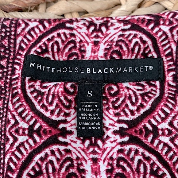 WHBM Mosaic Print Sheath Dress - Picture 11 of 12